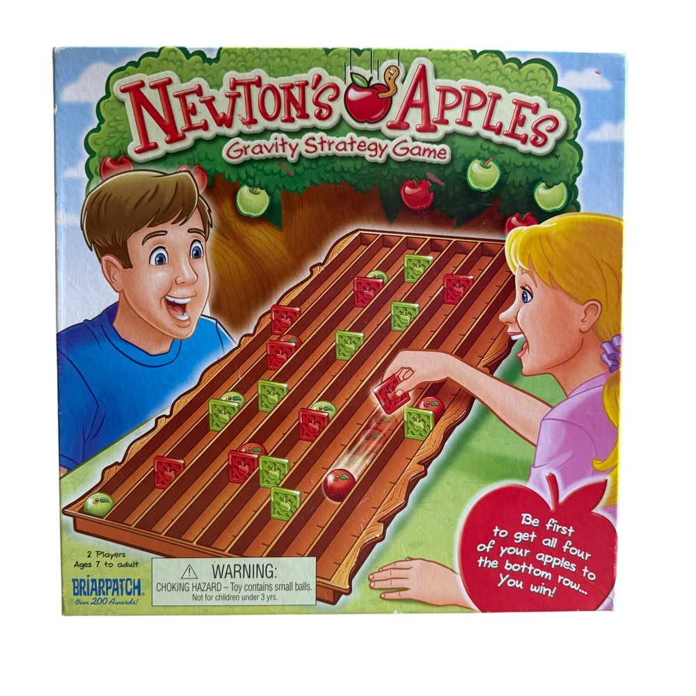 Briarpatch Newton's Apples Gravity Strategy Game 2006 Green Red Missing 1 Apple